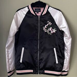 Haute Monde Black and Pink Quilted Jacket